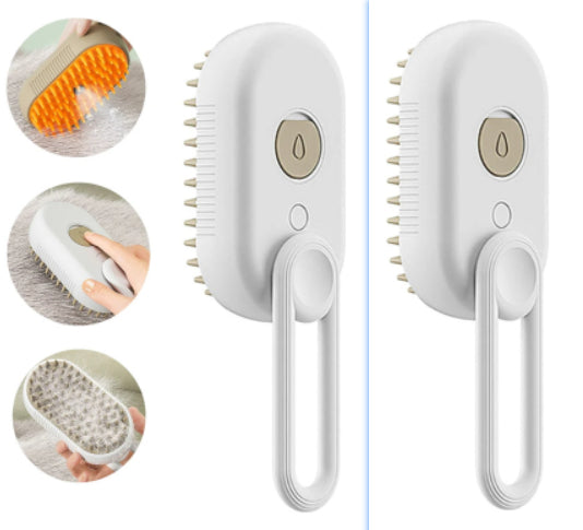 3-in-1 Steam Pet Brush – Safe & Easy Grooming for Cats and Dogs