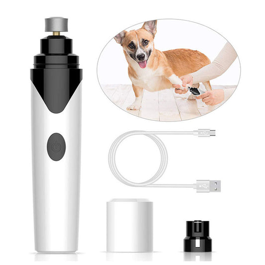 Pet Dog & Cat Electric Nail Clippers & Pencil Sharpener – Grooming & Nail Cleaning Tool for Small, Medium & Large Pets
