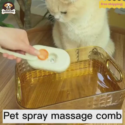 3-in-1 Steam Pet Brush – Safe & Easy Grooming for Cats and Dogs